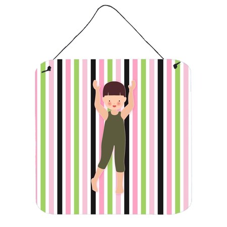 Carolines Treasures Dancer Arms Up Bikatard Wall or Door Hanging Prints BB5179DS66